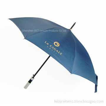 Tough Promotional Straight Umbrella with Alu&Rubber Handle (OCT-YF027)